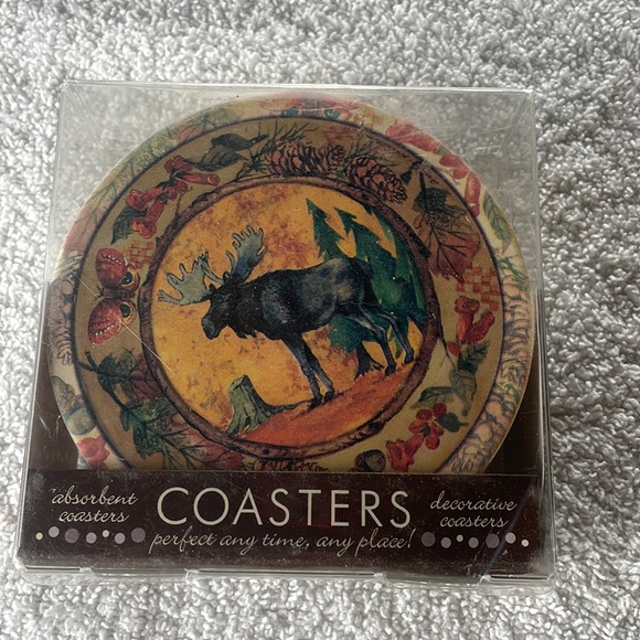 New THIRSTY STONE OCCASIONS COASTERS HAS 4